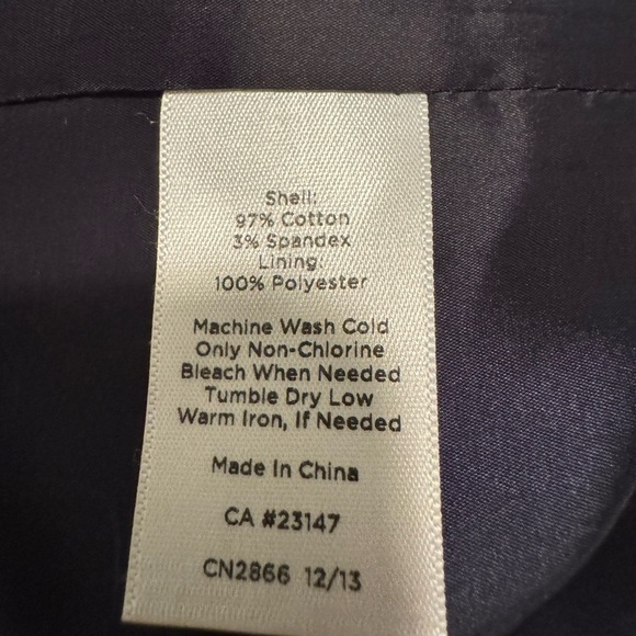 Talbots Pencil Paisley Skirt size 10. Black-white - Picture 8 of 8